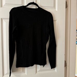 RHO merino wool LS crew top